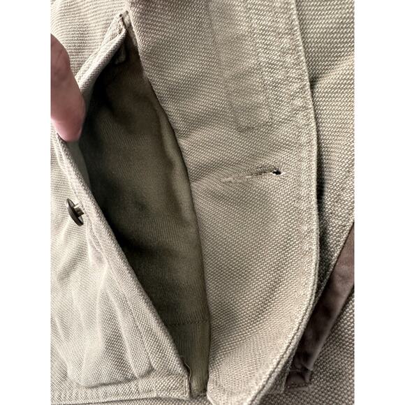 VTG Columbia Barn Field Coat Heavy Duck Cotton Lined Olive Brown RiverLodge XL - Picture 10 of 13